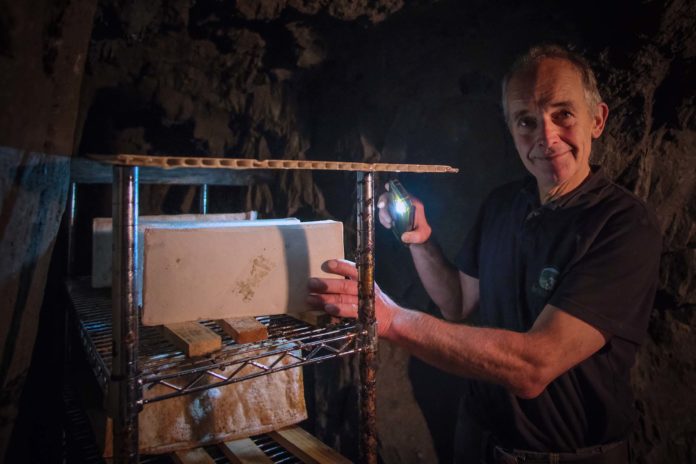 Glück auf! Im Sauerland reift Käse auch in den Stollen der Unterwelt Seit 14 Jahren produziert Stefan Belke aus Winkhausen Käse. Die Familie hält rund 70 Milchkühe auf den Weiden im Lennetal und im Offenstall. Foto: Mario Vedder