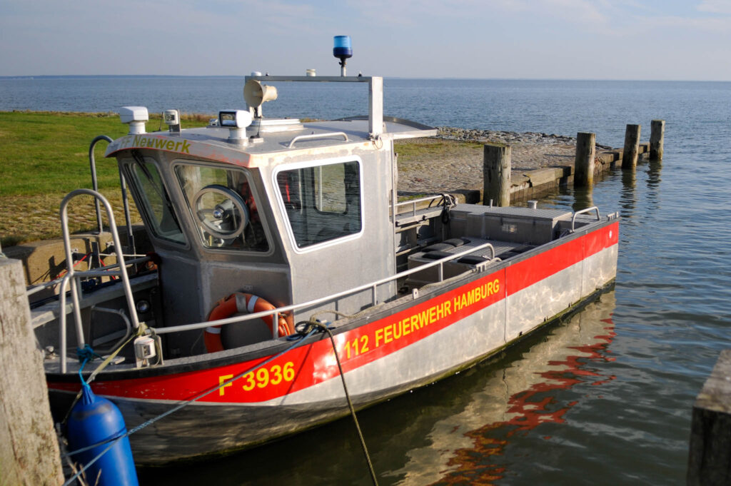 Die Feuerwehr Hamburg kümmert sich um die Sicherheit auf der Insel Neuwerk. Foto: Oliver Abraham